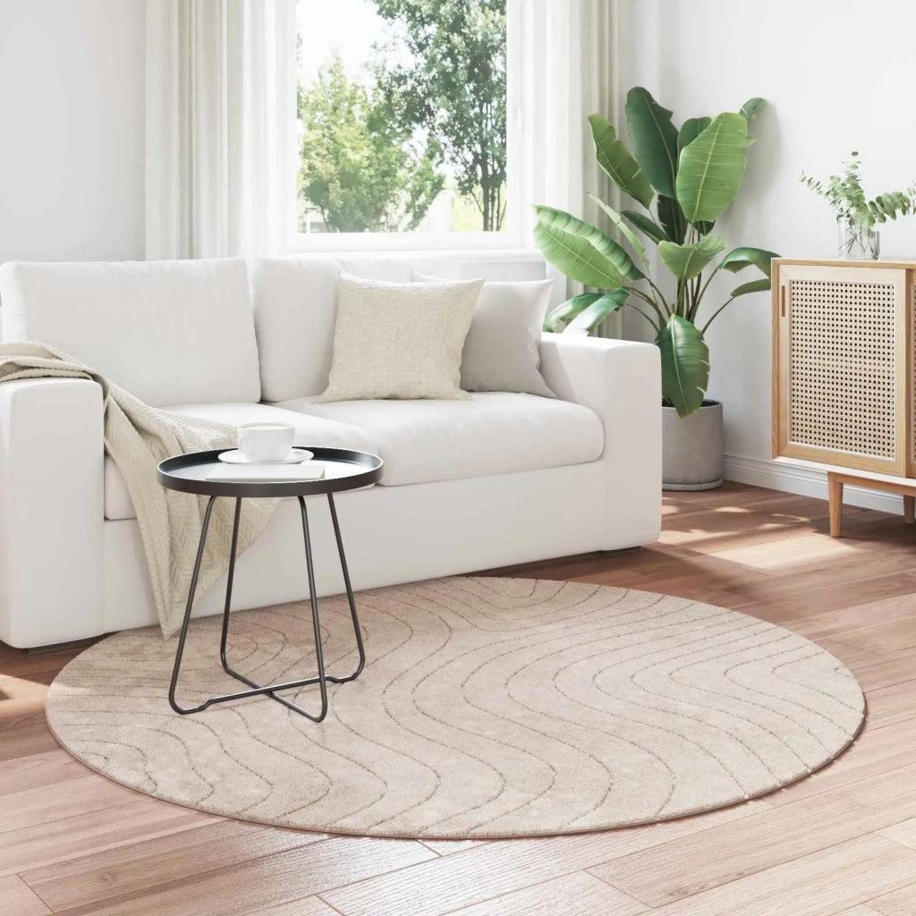 Tappeti per area | Tappeti a zone Rotondo PALMERAS Beige ? 160 CM Poliestere