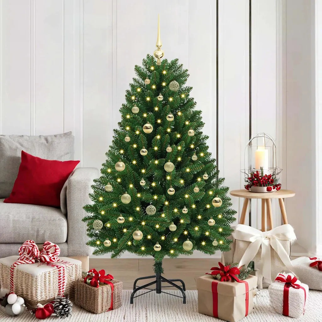 Albero di Natale | Decorazioni natalizie artificiale Verde 150 cm PVC e Metallo