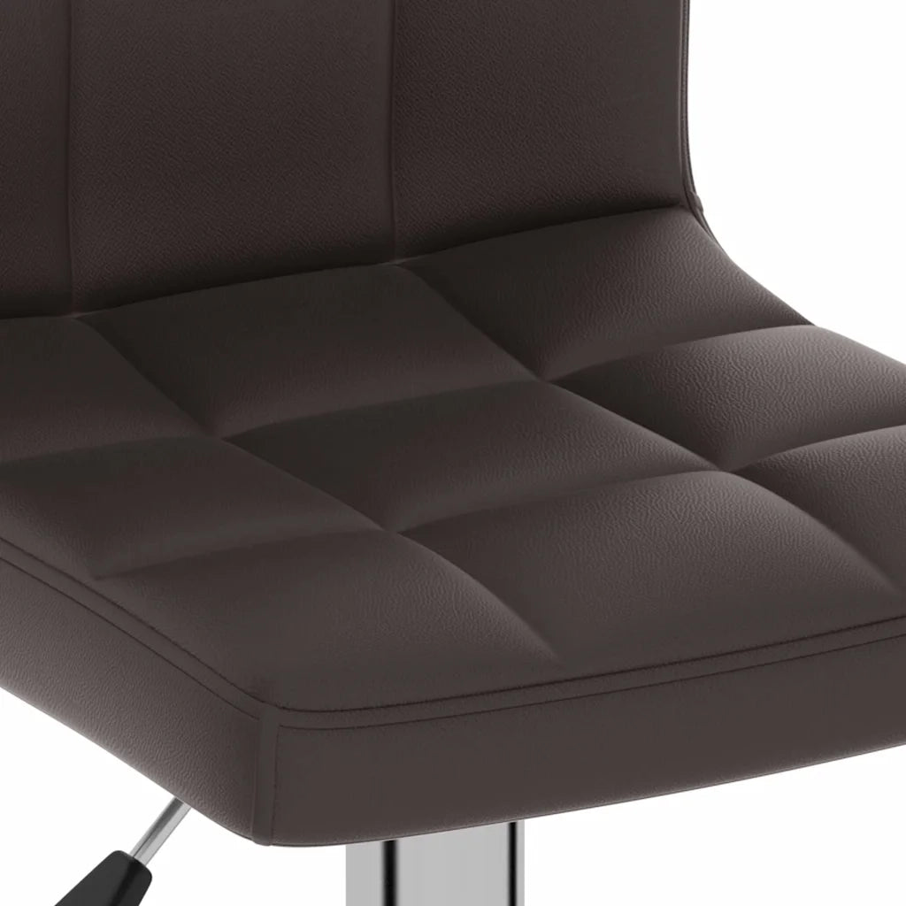 Sgabello da Bar Marrone in Similpelle 334222