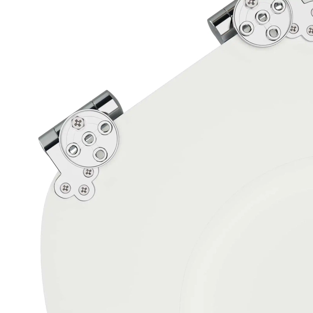 Sedile per toilette con chiusura morbida 2 pz Bianco CFW9540858