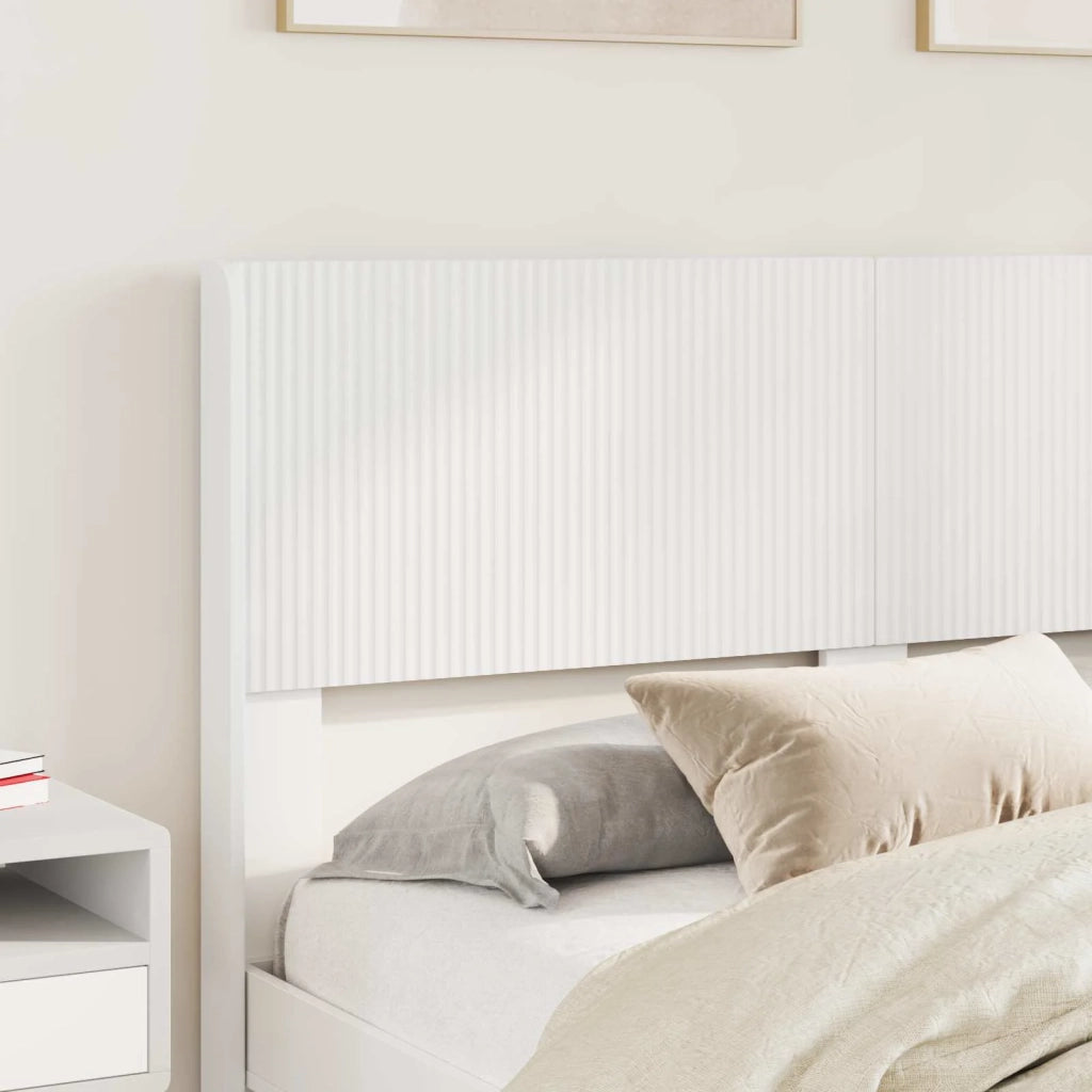 Struttura del letto con stoccaggio e testata Bianco 3414445