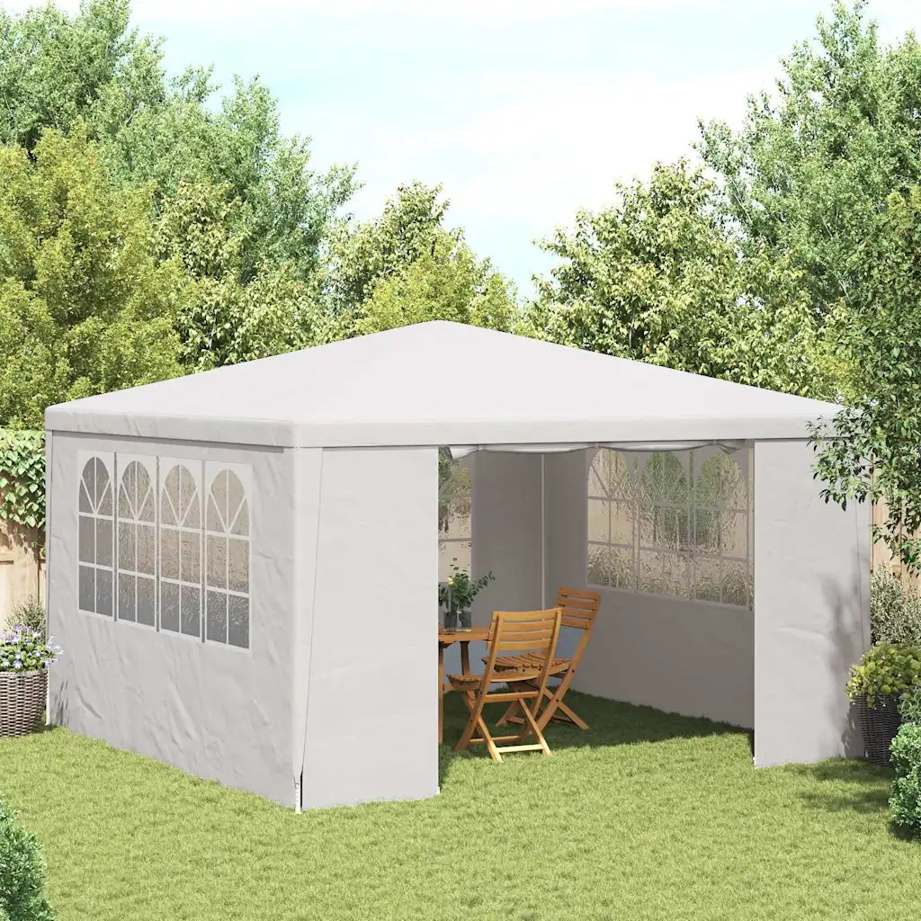 Gazebo Professionale con Pareti 4x4 m Bianco 90 g/m² 48525