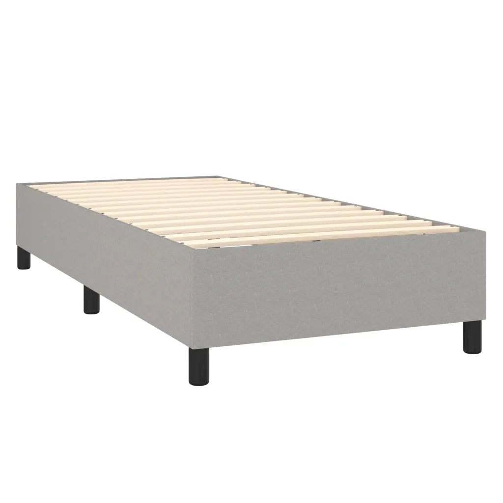 Giroletto a Molle con Materasso Grigio Chiaro 80x200 cm Tessuto 3144375