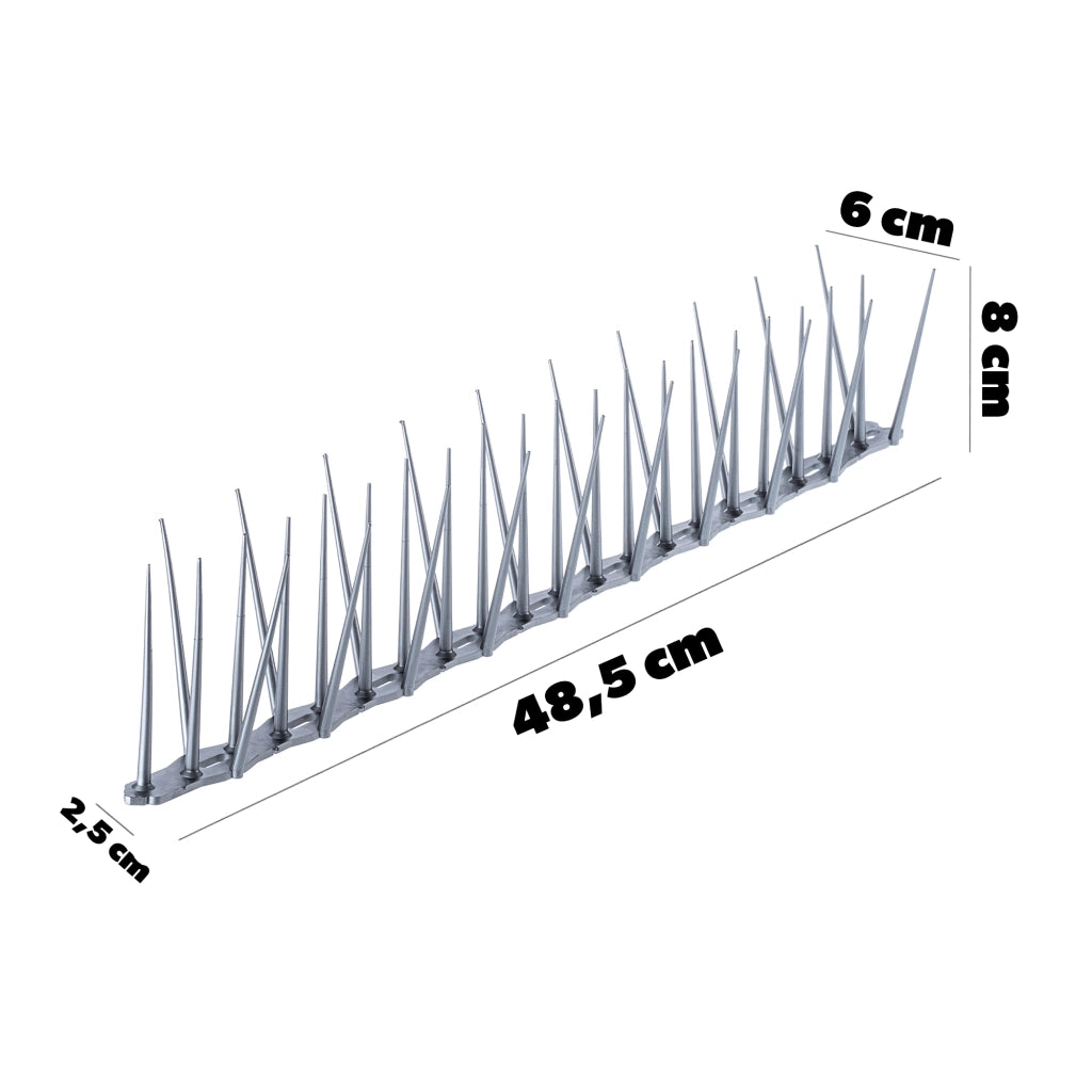 KADAX Punte anti-uccelli in plastica, alte 11,64 m, sicure, 24 pezzi