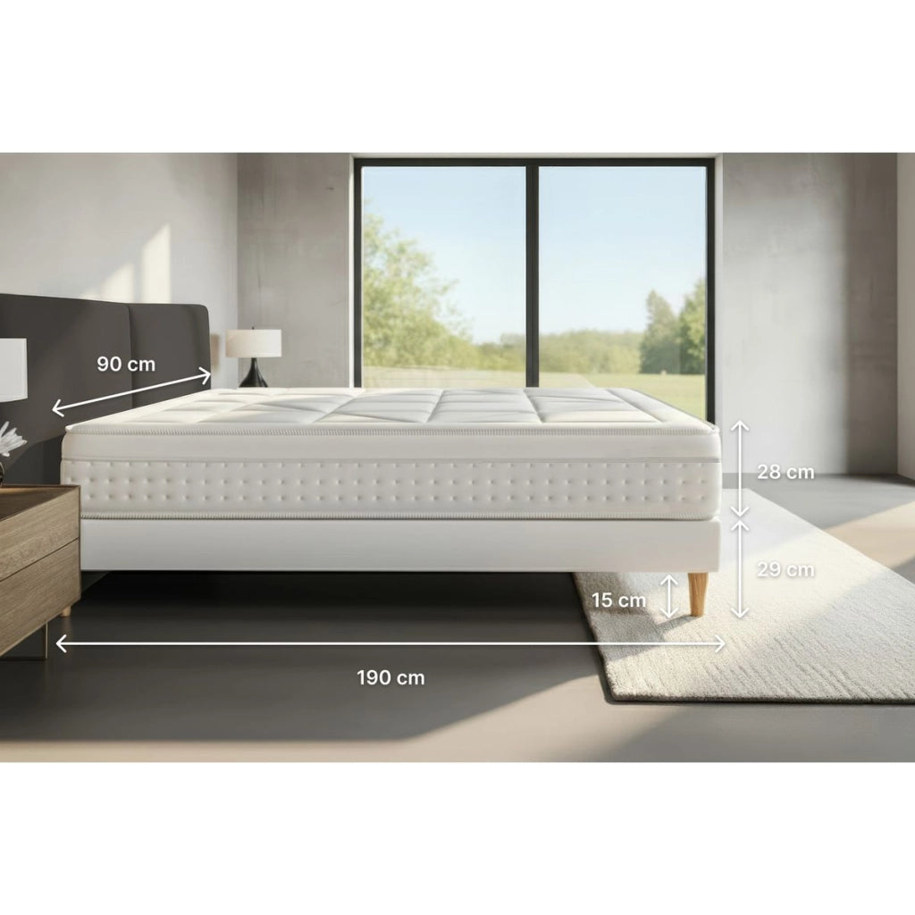 Materasso e base 90x190 cm - Vingt-Huit