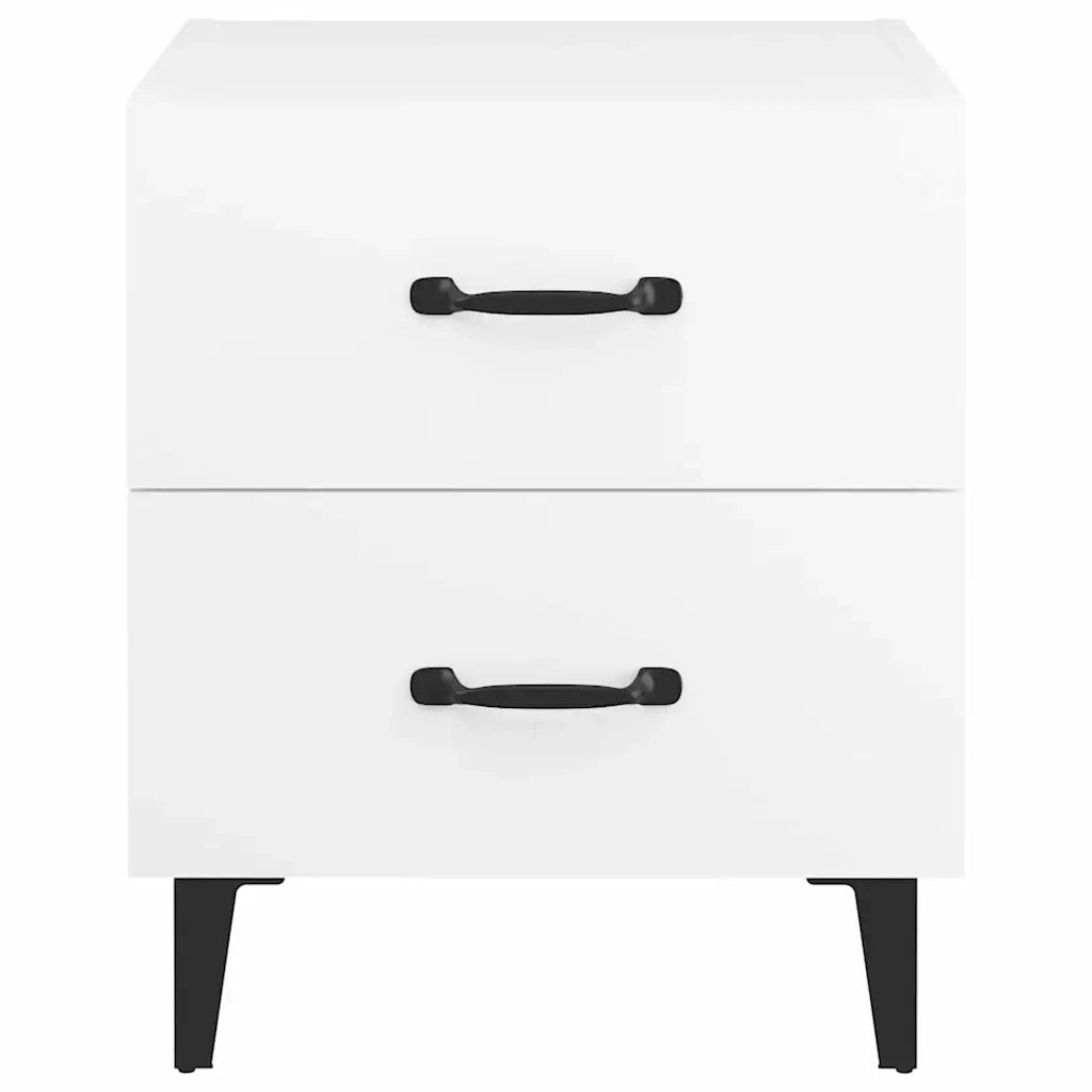 Comodini 2 pz Bianchi 40x35x47,5 cm 811989