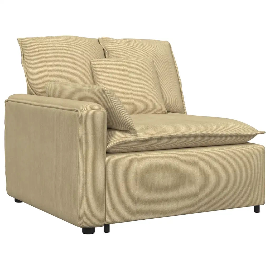 Divano Modulare con Cuscini Verde Grigio 3321141