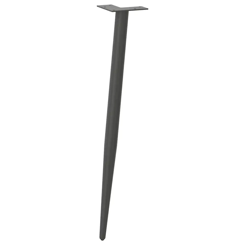 Pieds de table console forme conique 4 pcs anthracite 72-73 cm