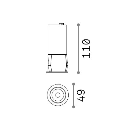 Applique collezione QUARK LED 12W luce calda 3000K bianco Ideal Lux
