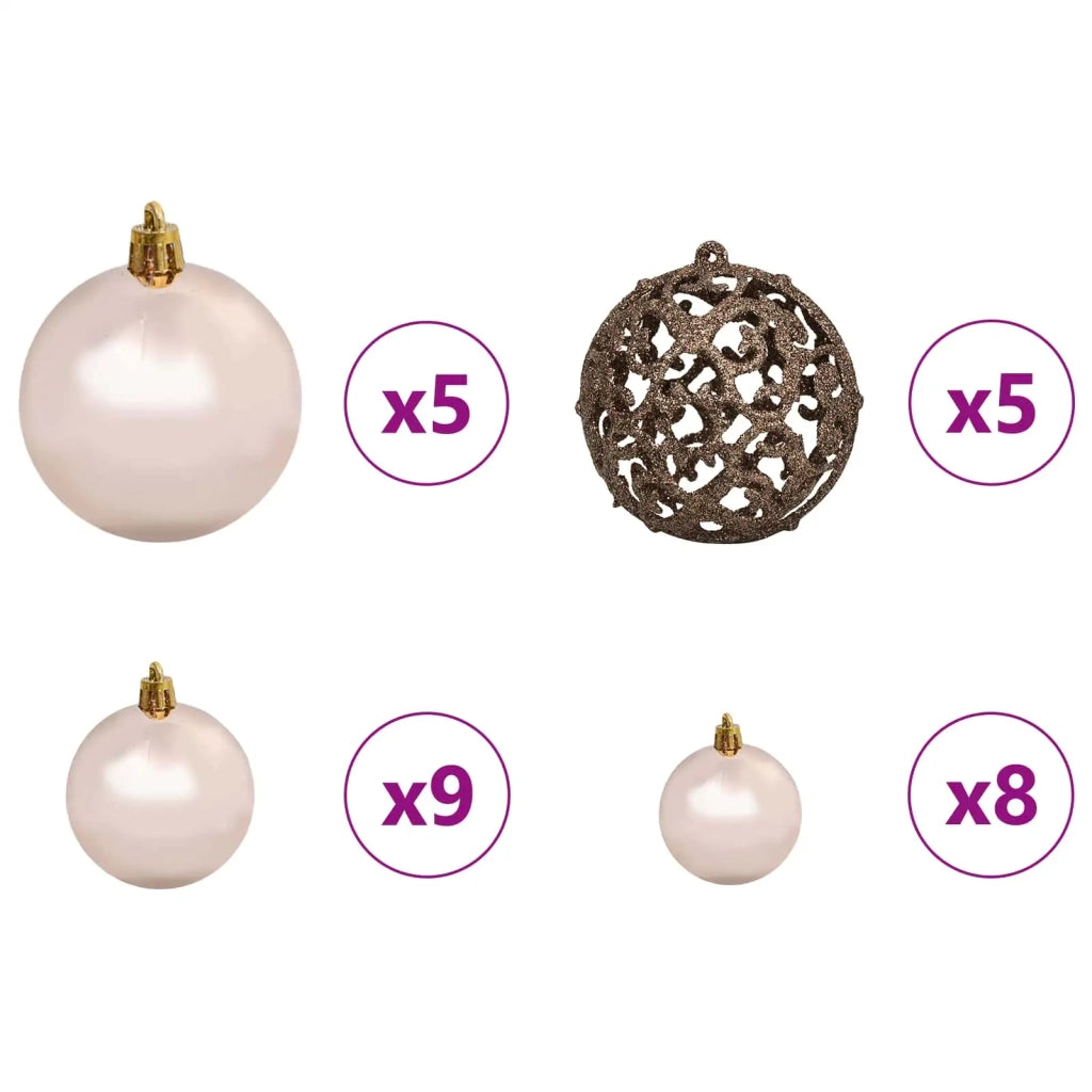 Albero di Natale artificiale 150 cm PVC e Acciaio Bianco 3210096