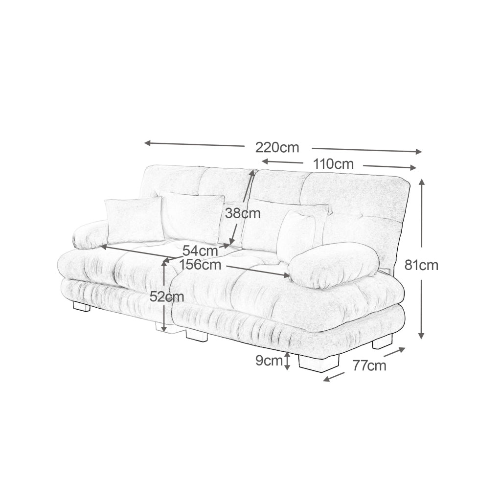Divano Angolare Chenille ¨C MINIMAL ¨C Rosa, Cuscini, Braccioli, Massello