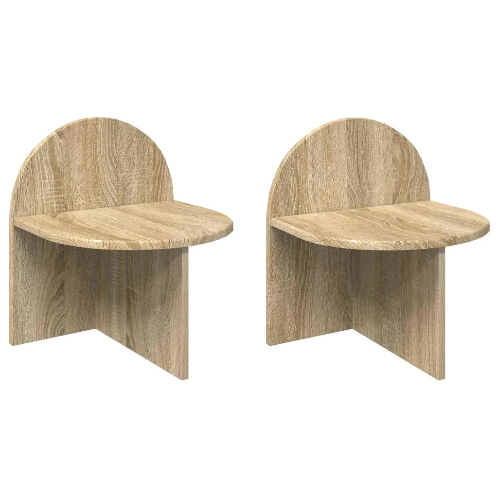 Comodino 2 pz Rovere Sonoma 40 x 35,5 x 45,5 cm 8001136