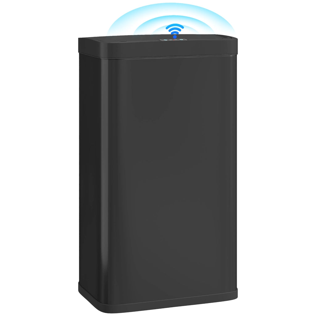 Pattumiera automatica 45L con sensore infrarossi ¨C Xylo ¨C chiusura soft, secchio interno estraibile, nero antimpronta