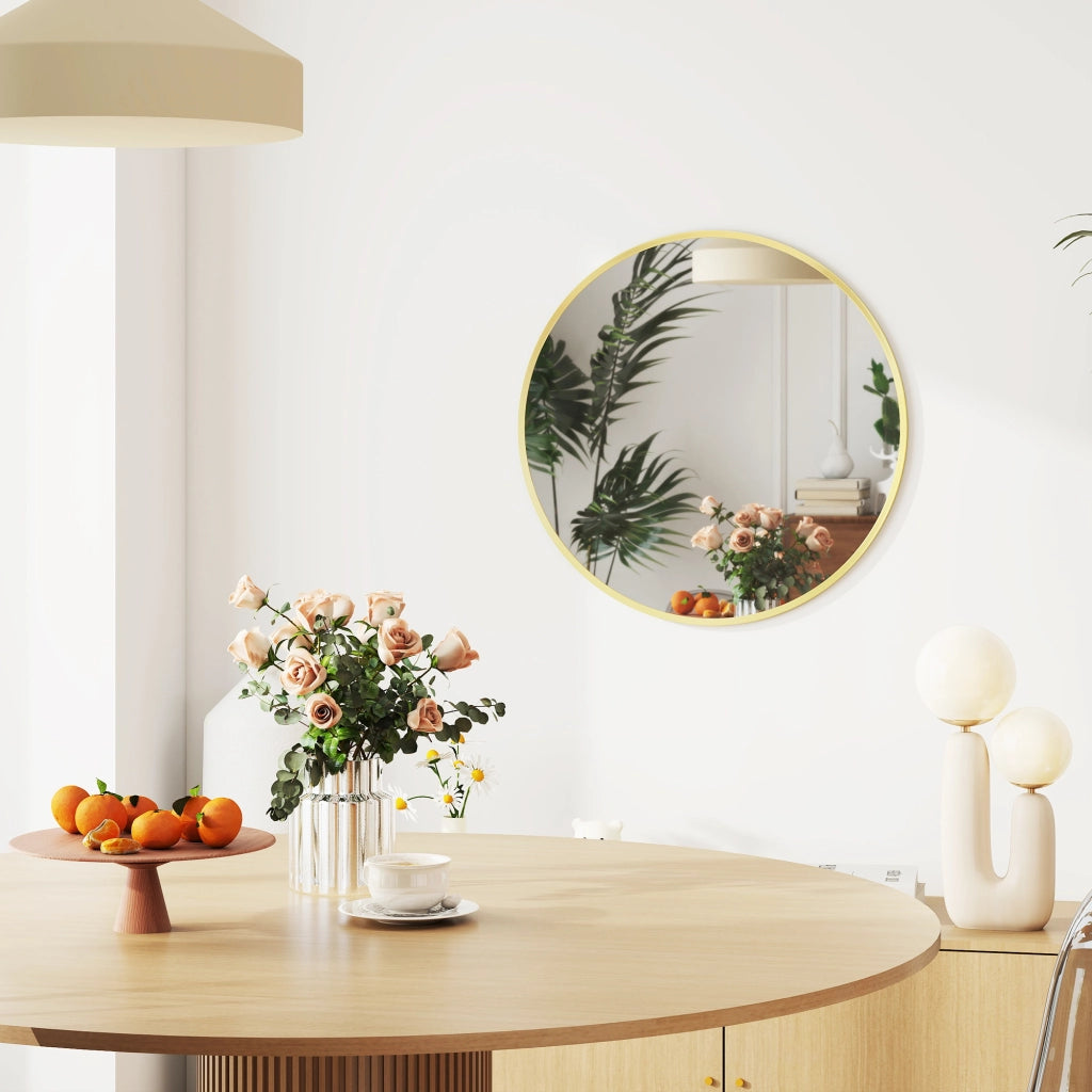 Specchio da Parete Moderno ¨C Minimal ¨C Oro 61x61 cm