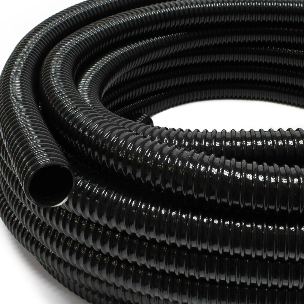 Tubo di aspirazione a spirale da 5 m diametro 32 mm (1 1/4") nero tubo di aspirazione per laghetto koi nero 16_0001592