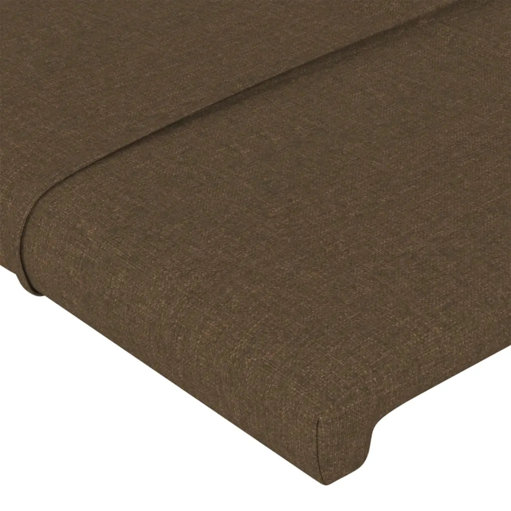 Testiera | Testata a LED MarroneScuro147x16x118/128cm inTessuto
