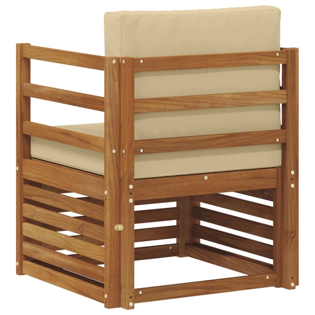 Set di divani da esterno Legno di Acacia Massello e Poliestere 3436338