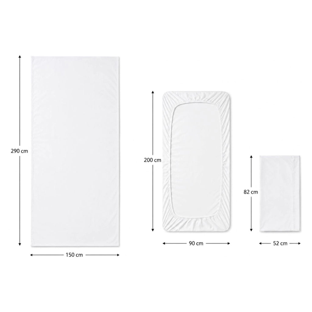 Rotihamo, set Completo Letto Singolo in Cotone, blu