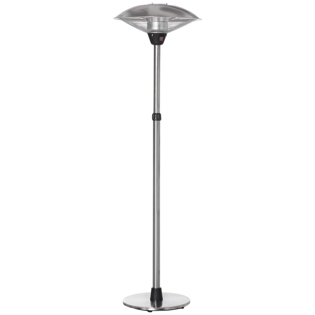 Stufa a Infrarossi Esterno ¨C Minimal ¨C 1200/1800/3000W ?58,5x160-200 cm Argento