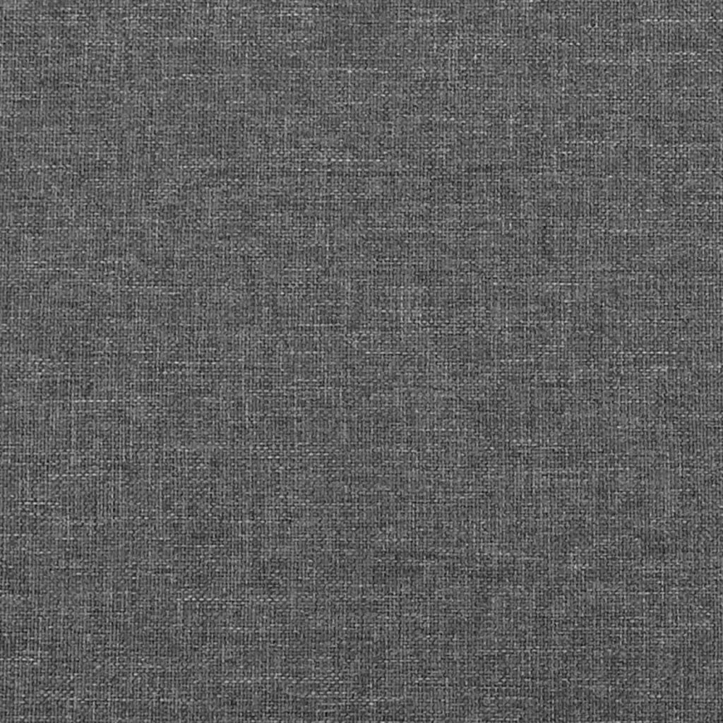 Testiera | Testata Grigio Scuro 160x5x118/128 cm Tessuto