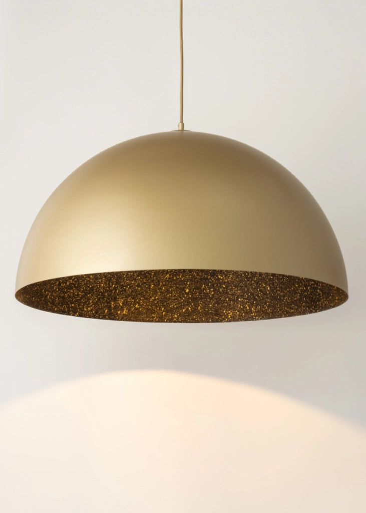 Lampada sospensione decorativa Sfera oro/nera Ø50 E27 Sigma