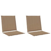 Cuscini per Seduta e Schienale 2 pz | Cuscini per sedie Tortora 47 x 45 x 2 cm