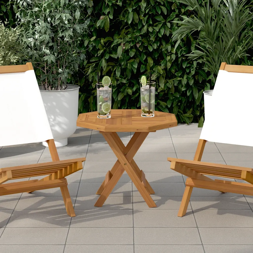 Dessus de table 50x50x2,5 cm octogonal bois de teck massif