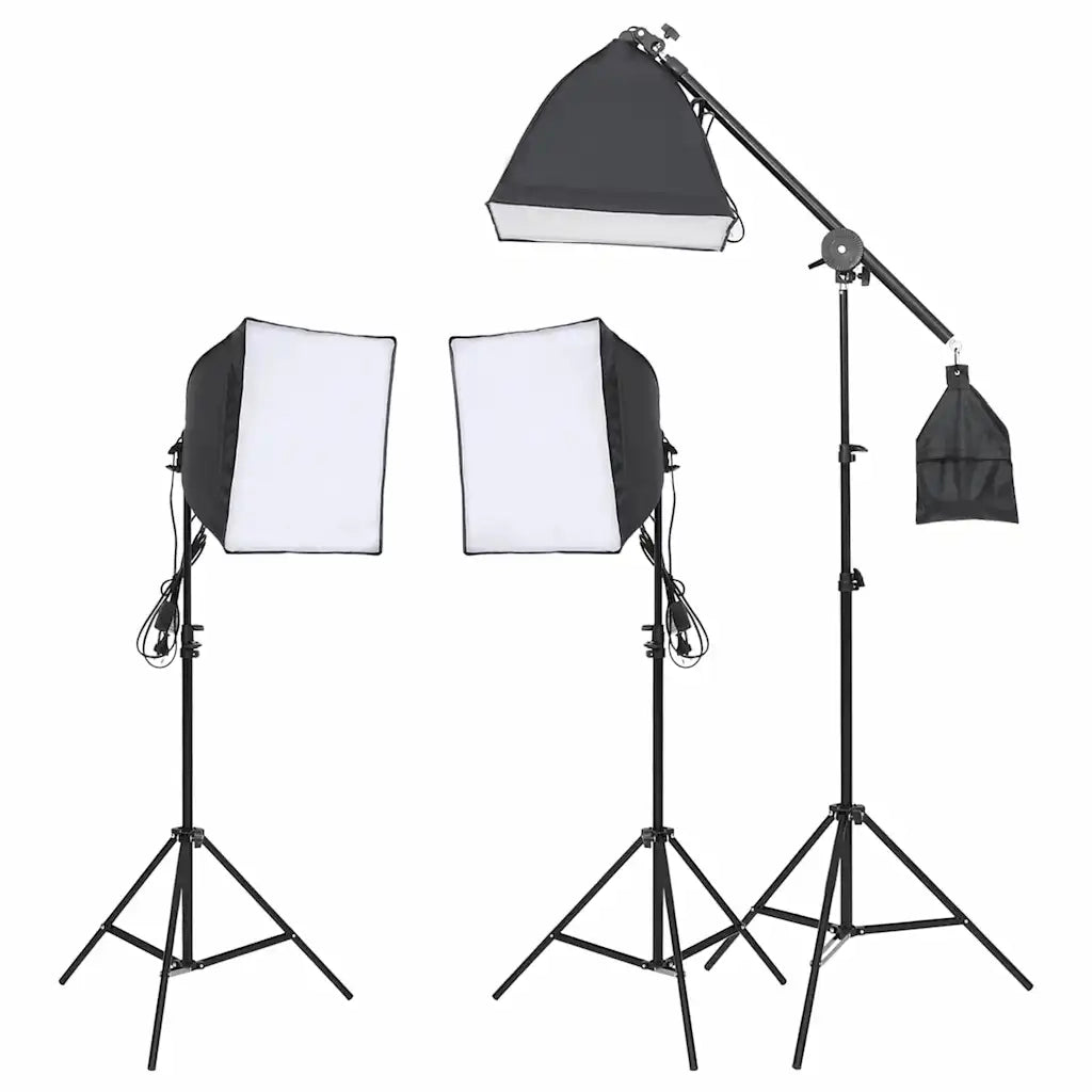 Kit per Studio Fotografico con Set di Luci e Fondale 3094678