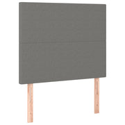 Testiera | Testata Grigio Scuro 80x5x118/128 cm Tessuto