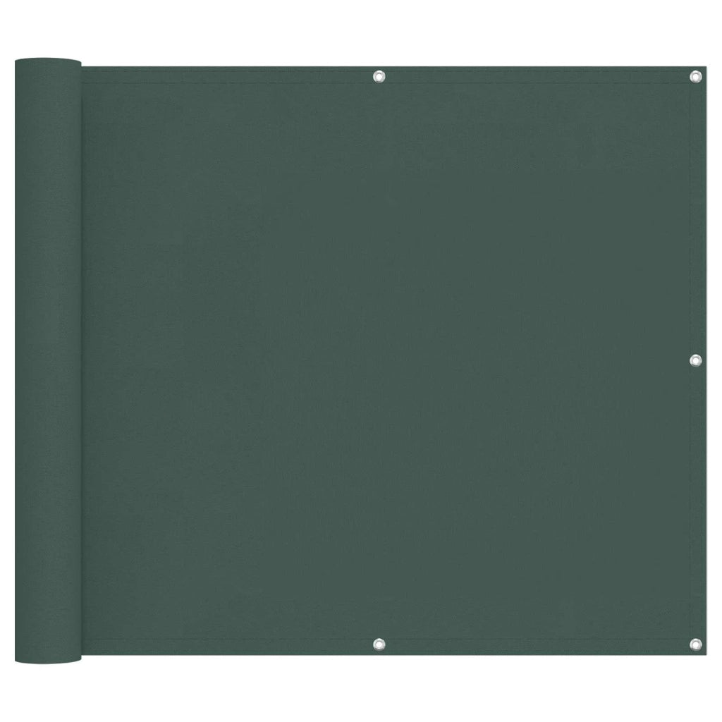 Schermo da balcone | Paravento da Balcone Verde Scuro 100 x 300 cm Tessuto Oxford