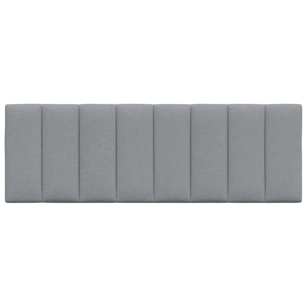 Coussin de tête de lit Hanko gris clair 120 cm tissu