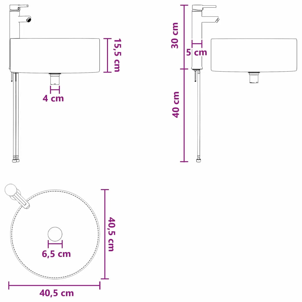 Mobile Lavabo | Armadio Lavabo da parete Bianco 49,5 x 44,5 x 65,5 cm
