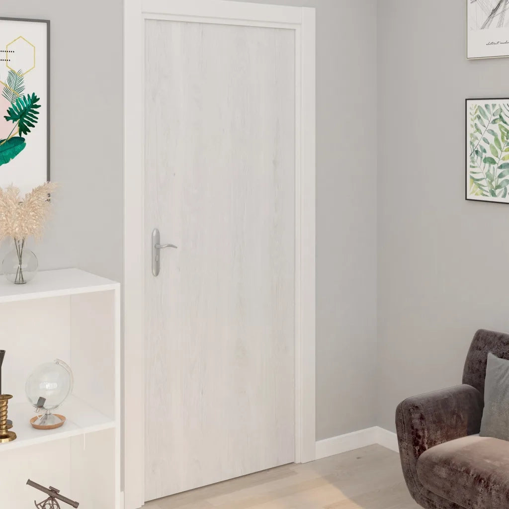 Pellicole Autoadesive per Porte 4 pz Legno Bianco 210x90 cm PVC CFW6987578