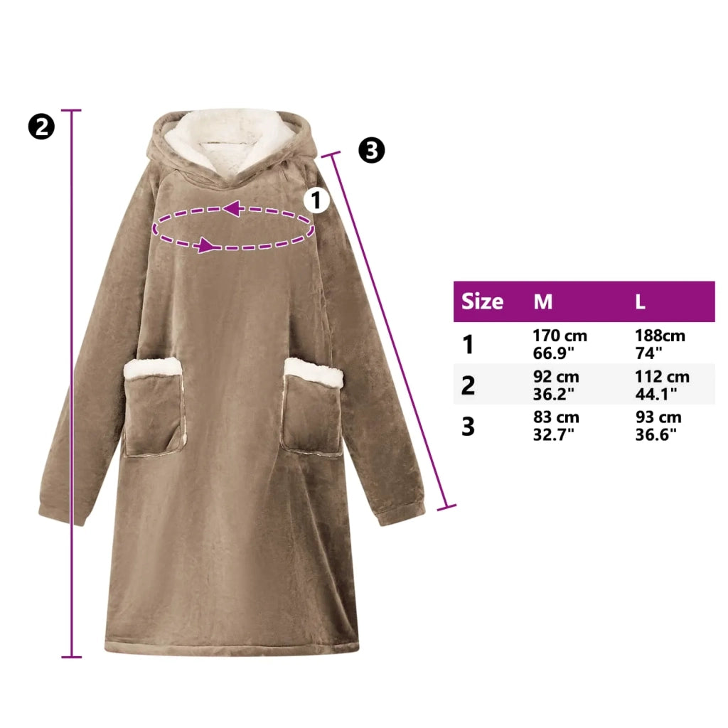 Felpa coperta Cammello L Pile e Flanella CFW6889311