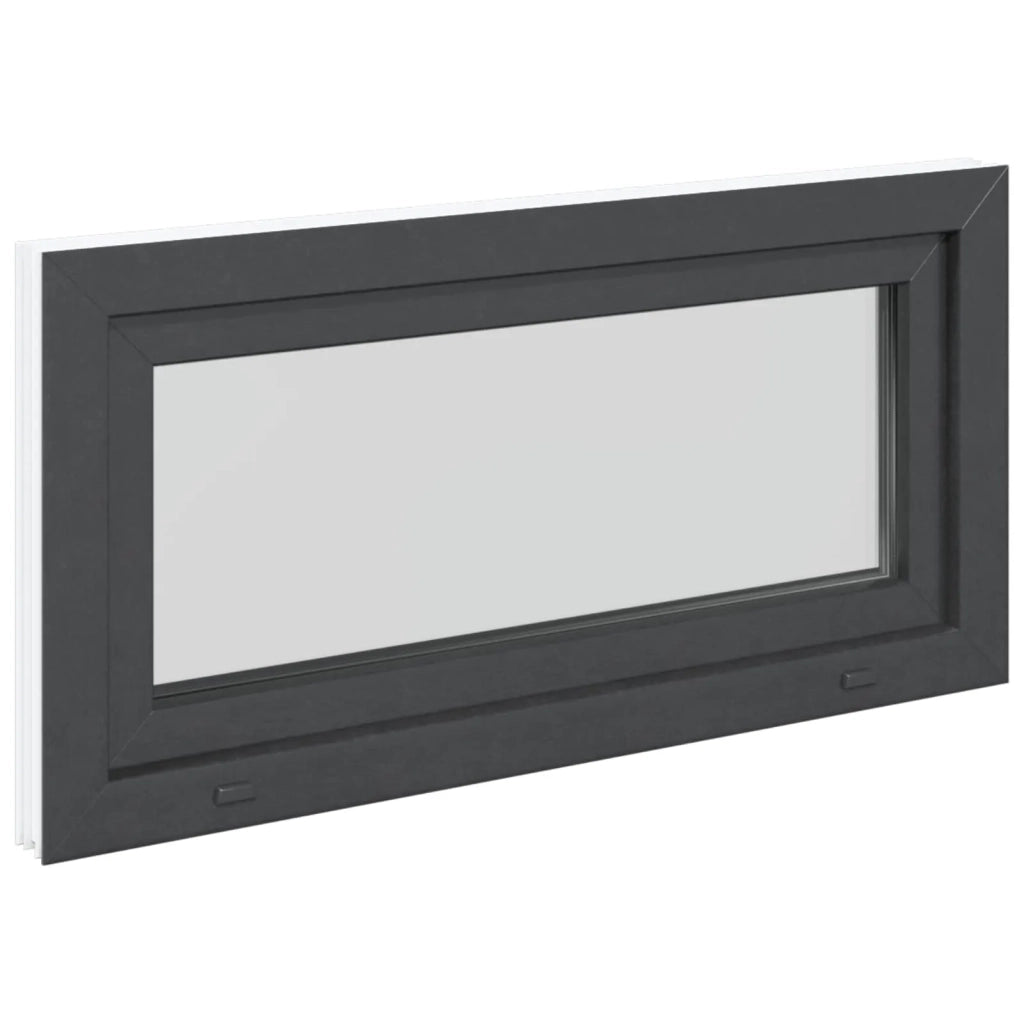 Finestra per Soffitta RISOR Antracite 100 x 50 cm PVC e Vetro 42047291