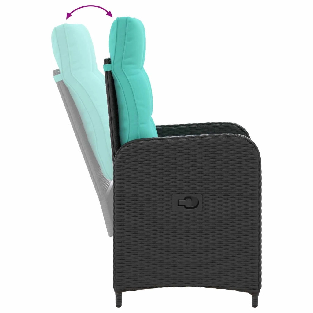 Set da pranzo per esterni 5 pz polyrattan 3422411