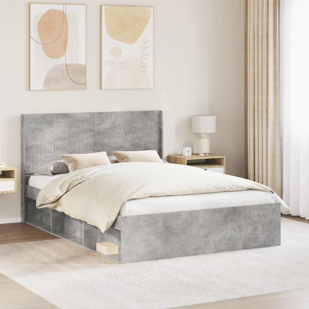 Testiera | Testata Letto Grigio Cemento Legno ingegnerizzato