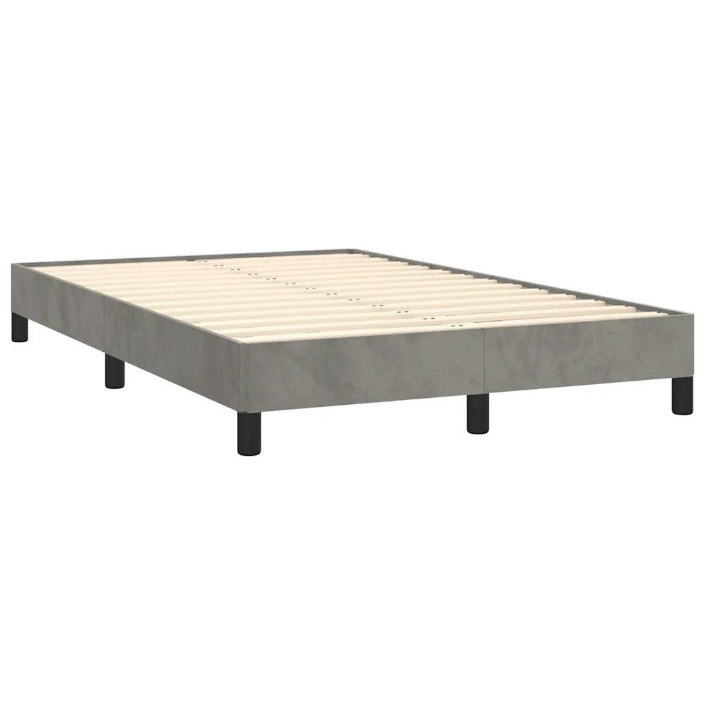 Letto a Molle con Materasso e LED Grigio Chiaro 120x190 cm 3270177