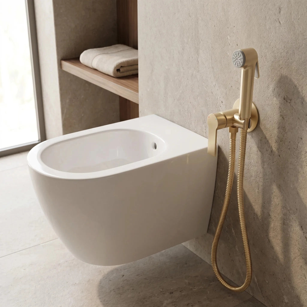 Rubinetto Bidet Rea Argus Brush Gold