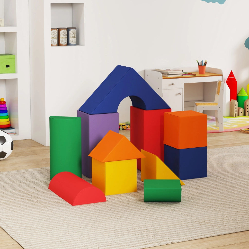 Set costruzioni morbide bambini 1-3 anni 11 forme ¨C zephmum ¨C PU EPE colori vari