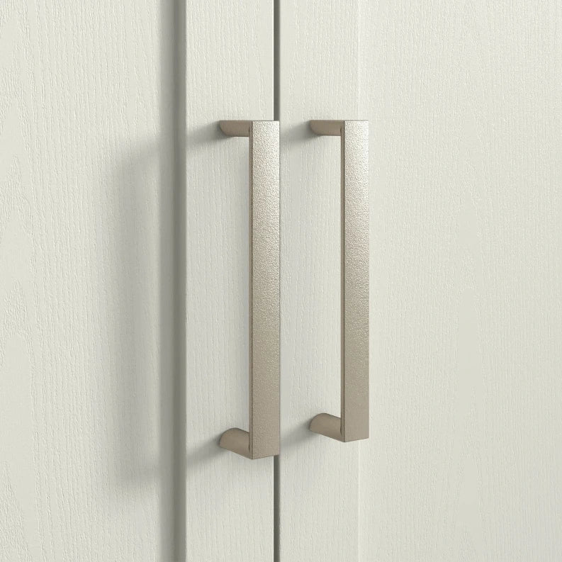 Mobile sottolavabo con 2 ante e ripiani regolabili; 90 × 30 × 63 cm; MDF e truciolare crema