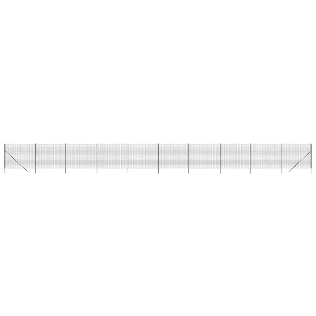 Recinzione da Giardino | Recinzione Metallica Antracite 1,6x25 m in Acciaio Zincato
