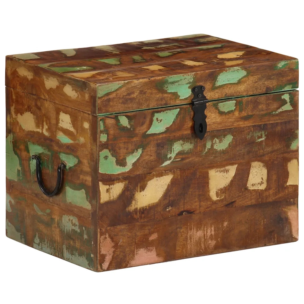 Scatola di Stoccaggio in Legno Massello di Recupero 241644
