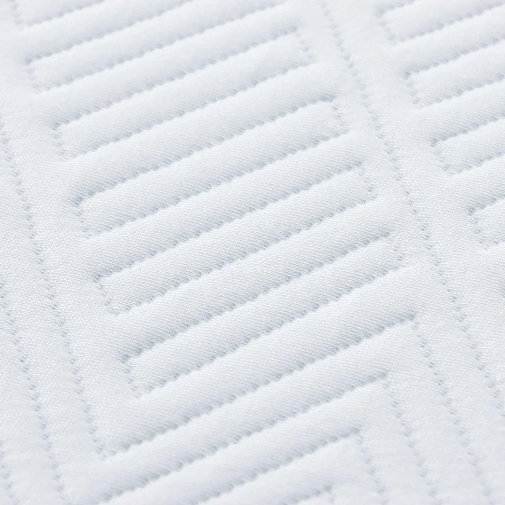 Materasso-Materasso per letto Bianco e Blu 90 x 200 cm Tessuto Jacquard