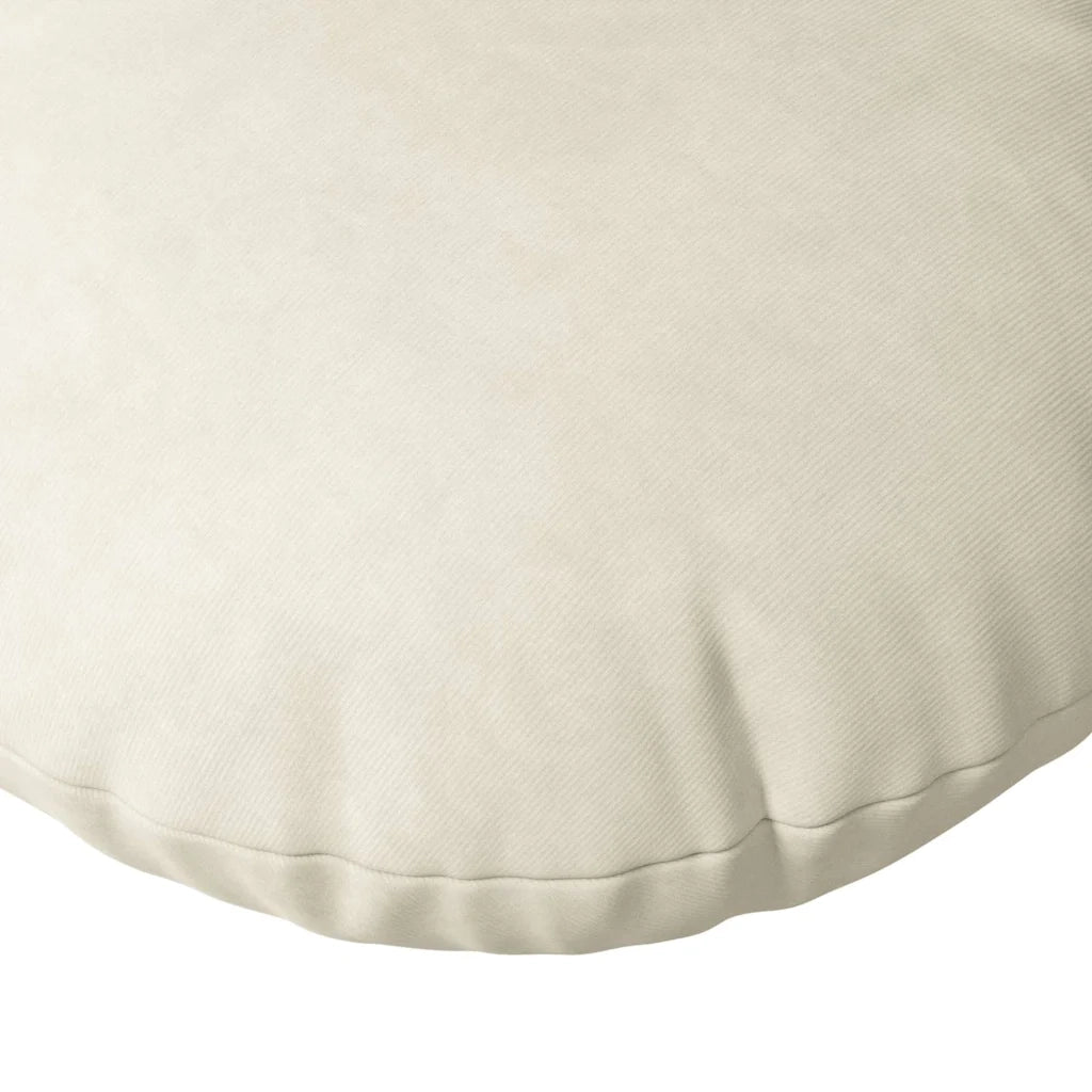 Cuscini per Seduta 2 pz | Cuscini per sedie Crema ?30 x 13 cm Velluto