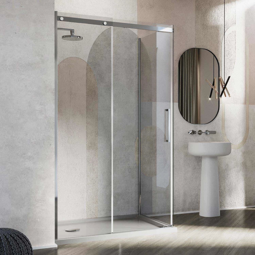 Box Doccia 70x120CM H200 Vetro Trasparente 8mm Versione Sinistra con EasyClean mod. Prime Duo 1 Anta