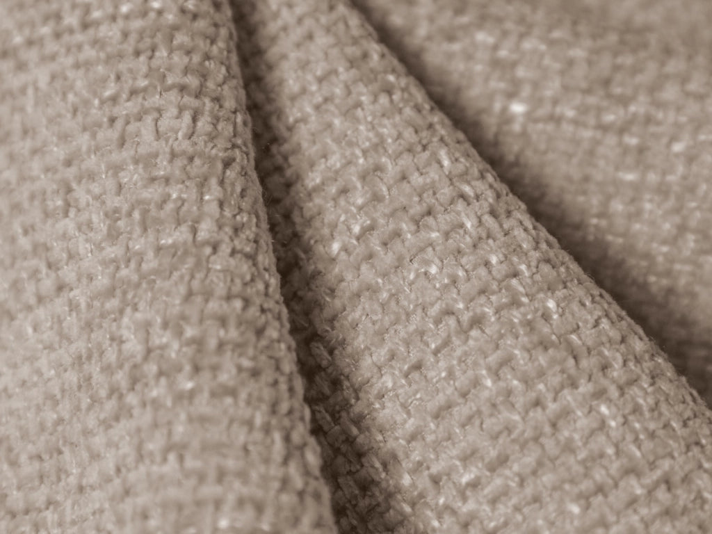 Cosmopolitan Design - Pouf "Nolio" 2 posti in ciniglia beige 