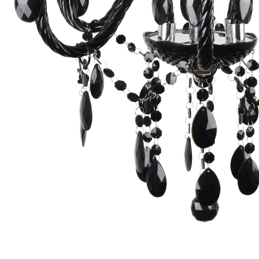 LÚZETE - LAMPADA DA SOFFITTO 6 LUCI GIULIA NERO