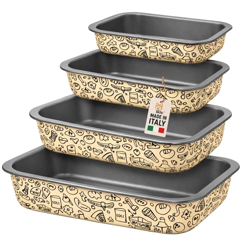 Akitaink Set Teglie Pastella 20 25 30 35 cm