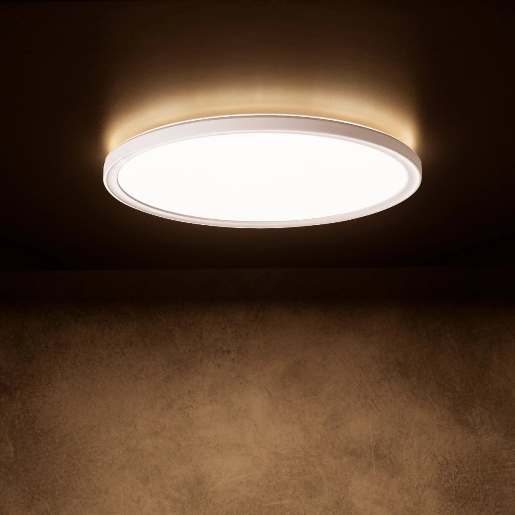 Plafoniera LED Kanlux Miledo bianca Ø22,5 CCT IP54
